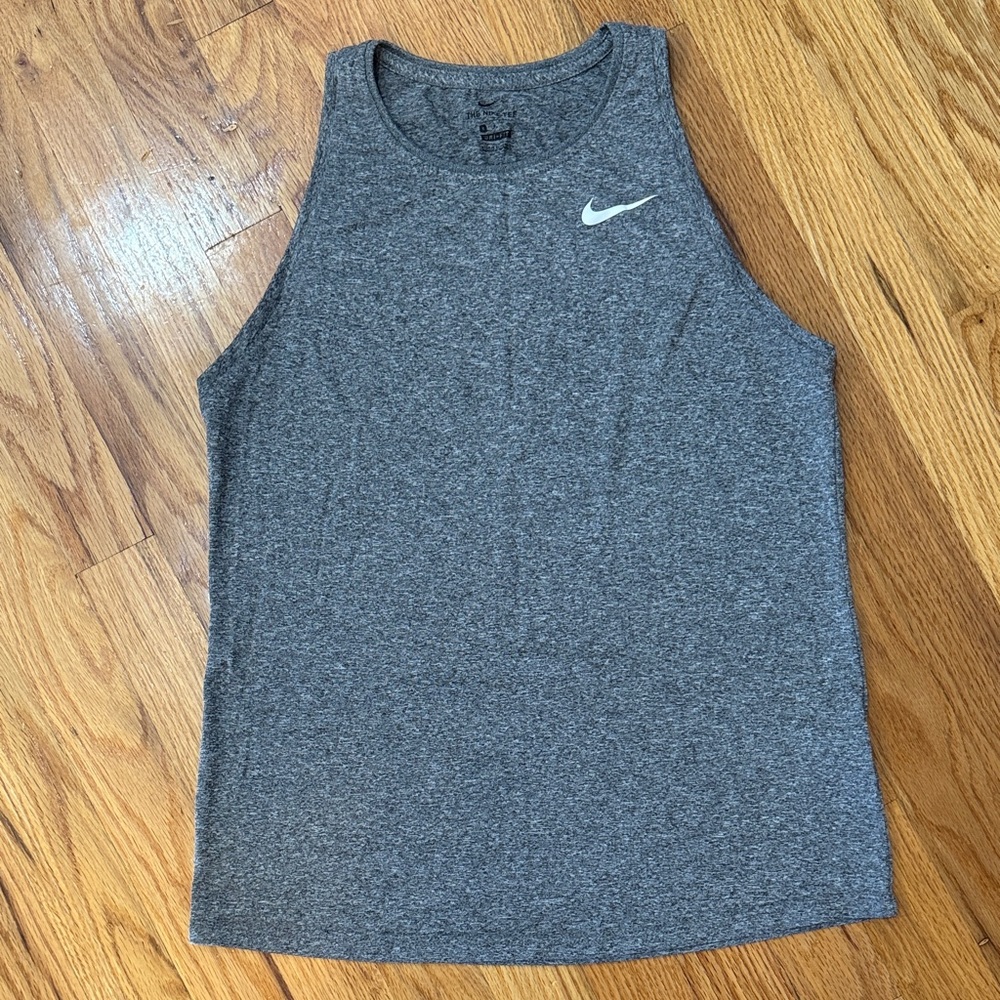 Nike Dri-Fit Heather Gray Athletic Tank (Size Small)